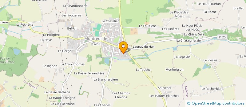 localisation de l'entreprise GAYA ENVIRONNEMENT  LA MEZIERE