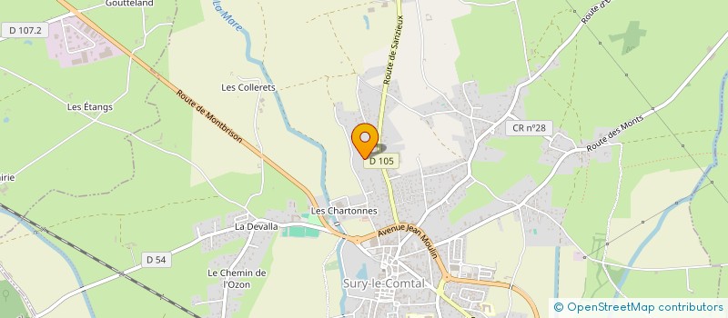 localisation de l'entreprise GAYA SARL à SURY-LE-COMTAL