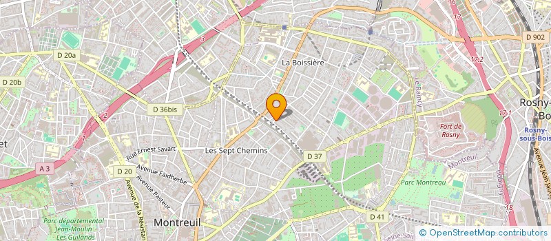localisation de l'entreprise GAYAIMO à MONTREUIL