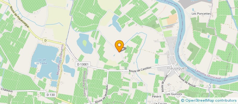 localisation de l'entreprise GAYCHON  FLAUJAGUES