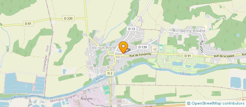 localisation de l'entreprise GAYE ET GAYE-METENS DRS VETERINAIRES à VIC-SUR-AISNE
