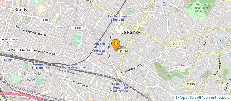 localisation de l'entreprise GAYET AUTOMATISMES à LE RAINCY