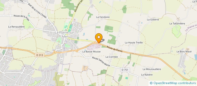localisation de l'entreprise GAYET SAS à LA PLAINE-SUR-MER