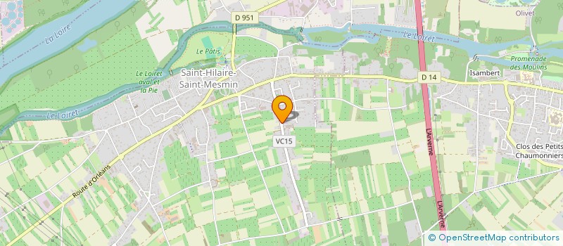 localisation de l'entreprise GAYMARD MENUISERIE CREATION à OLIVET