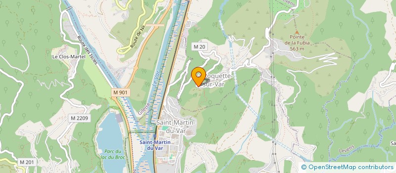 localisation de l'entreprise GAYMARD PREMIER  LA ROQUETTE-SUR-VAR