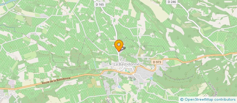 localisation de l'entreprise GAYMARD VINCENT  LA BASTIDONNE