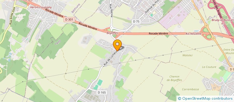 localisation de l'entreprise GAYOT HABITAT  BOUVIGNY-BOYEFFLES