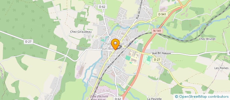 localisation de l'entreprise GAYOT JEAN-RENE ET CLAUDE à CHASSENEUIL-SUR-BONNIEURE