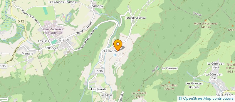 localisation de l'entreprise GAYOT MARC  ORCIER