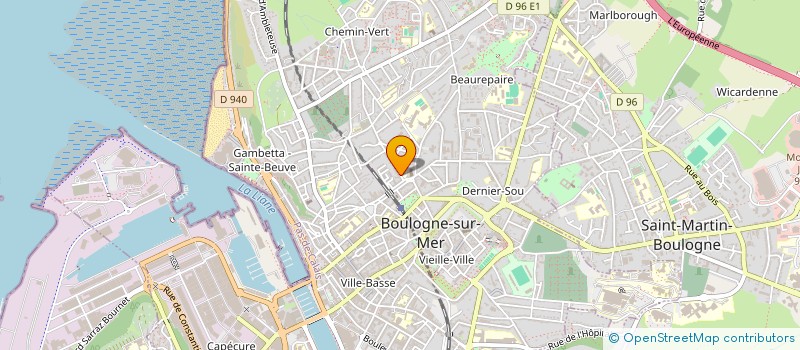 localisation de l'entreprise GAYOT-RUSCH à BOULOGNE-SUR-MER