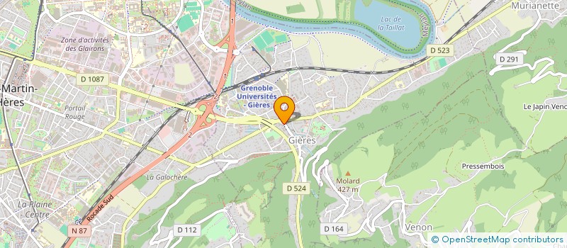 localisation de l'entreprise GAYRAL IMMO  GIERES