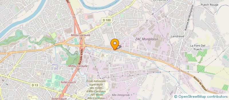 localisation de l'entreprise GAYRAUD à ALBI