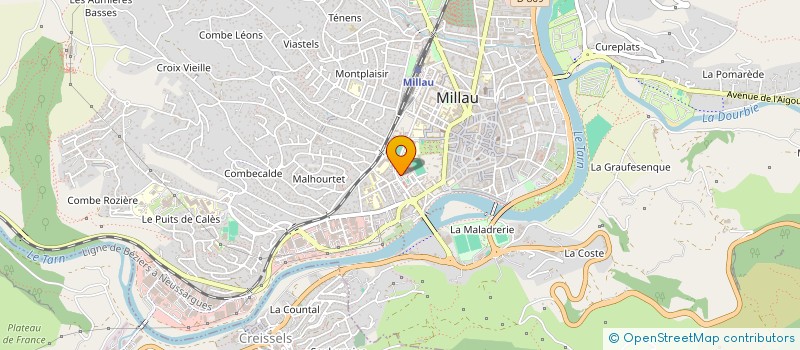 localisation de l'entreprise GAYRAUD - BLIN  MILLAU