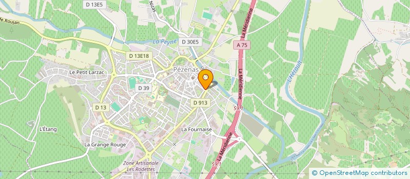 localisation de l'entreprise GAYRAUD BRUNO  PEZENAS