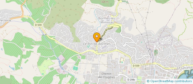 localisation de l'entreprise GAYVALLET à BORMES-LES-MIMOSAS