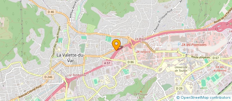 localisation de l'entreprise GAZ 2000 ENERGIES à LA VALETTE-DU-VAR