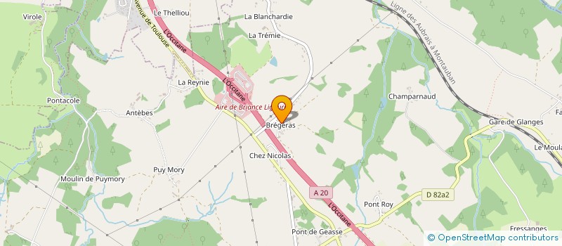 localisation de l'entreprise GAZ  VICQ-SUR-BREUILH