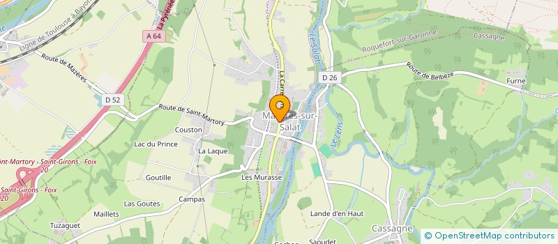 localisation de l'entreprise GAZ DEPANNAGE 31  MAZERES-SUR-SALAT