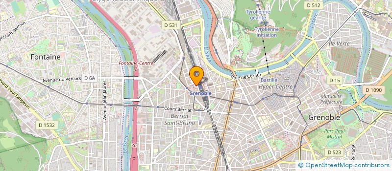 localisation de l'entreprise GAZ ET ELECTRICITE DE GRENOBLE  GRENOBLE