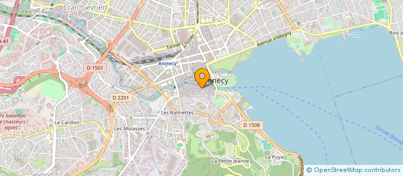 localisation de l'entreprise GAZ'L DE LA YAUTE à ANNECY