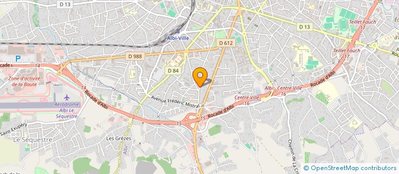 localisation de l'entreprise GAZ MAINTENANCE SERVICE à ALBI