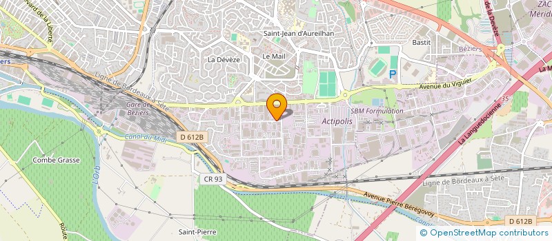 localisation de l'entreprise GAZ MANUTENTION TRANSPORT à BEZIERS