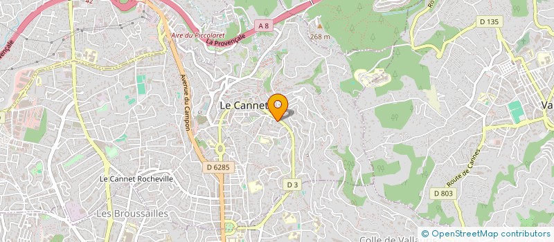 localisation de l'entreprise GAZ O GENE à LE CANNET
