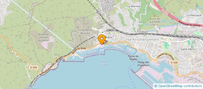 localisation de l'entreprise GAZ OIL ESSENCE FUEL DISTRIBUTION à MARSEILLE 16EME