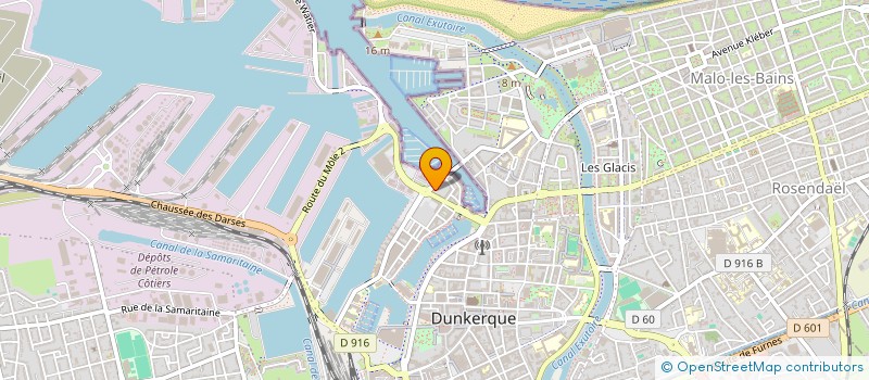 localisation de l'entreprise GAZ-OPALE  DUNKERQUE