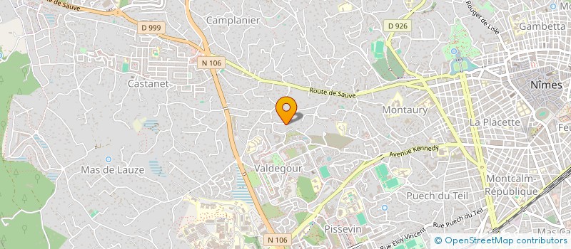 localisation de l'entreprise GAZ PRODUITS LIVRES 30.34 à NIMES