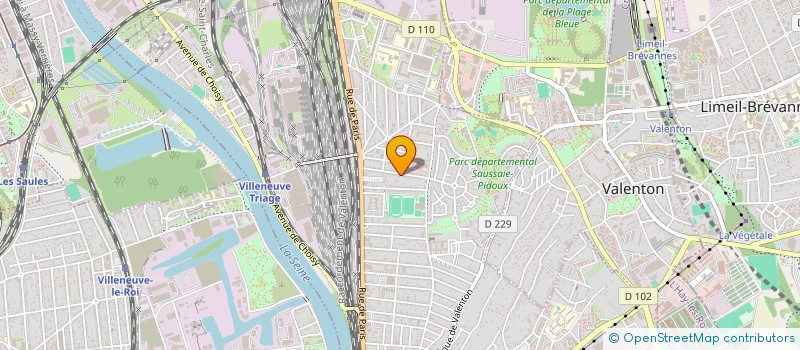 localisation de l'entreprise GAZ SANITAIRE PLOMBERIE à VILLENEUVE-SAINT-GEORGES