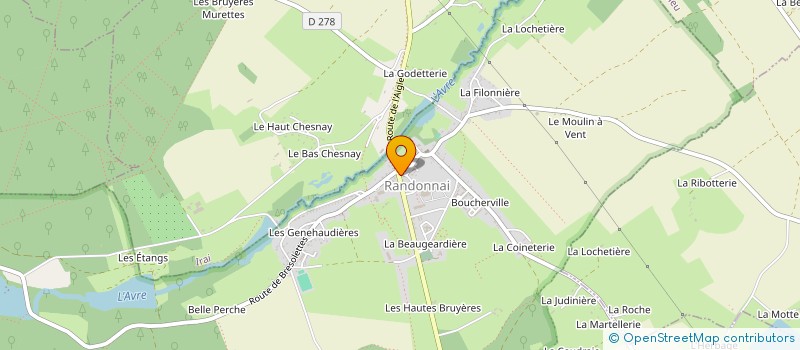 localisation de l'entreprise GAZ SERVICE à TOUROUVRE AU PERCHE