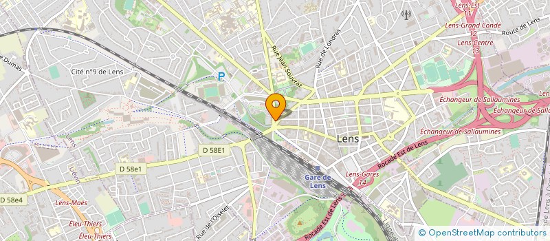 localisation de l'entreprise GAZ SERVICE LENSOIS à LENS