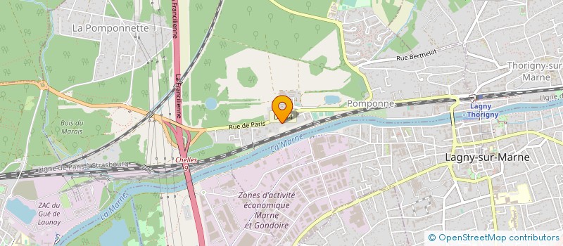localisation de l'entreprise GAZ SERVICES à POMPONNE