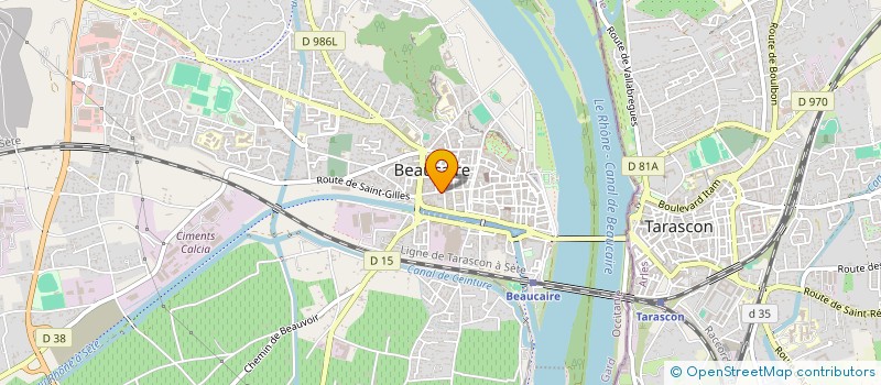 localisation de l'entreprise GAZ-TECHNIQUE  BEAUCAIRE