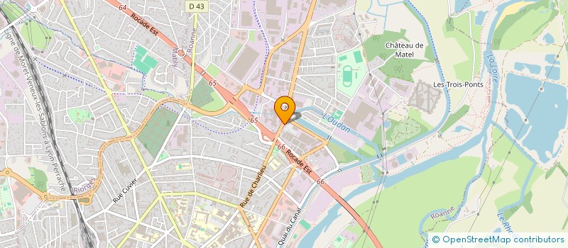 localisation de l'entreprise GAZACTION à ROANNE