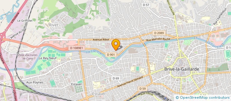 localisation de l'entreprise GAZAILLE SERVICES  BRIVE-LA-GAILLARDE