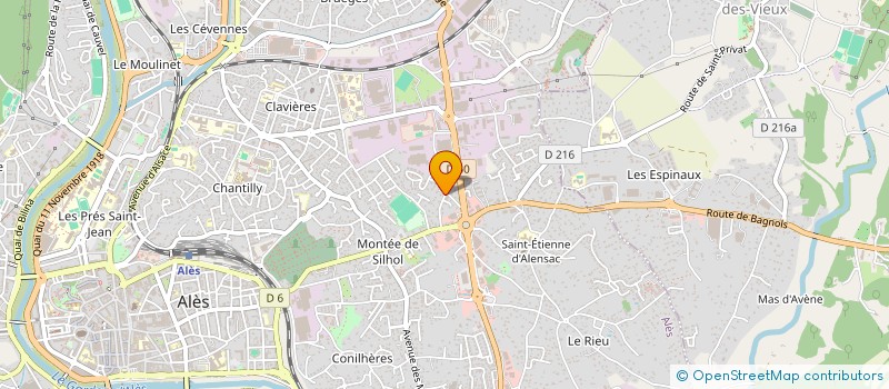 localisation de l'entreprise GAZAIX à ALES