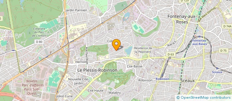 localisation de l'entreprise GAZALEVE à LE PLESSIS-ROBINSON