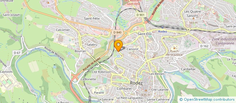 localisation de l'entreprise GAZANIA à RODEZ