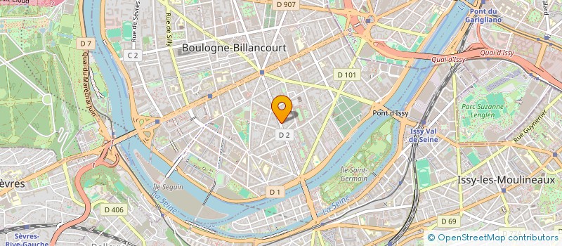 localisation de l'entreprise GAZANIOL & PICOU à BOULOGNE-BILLANCOURT