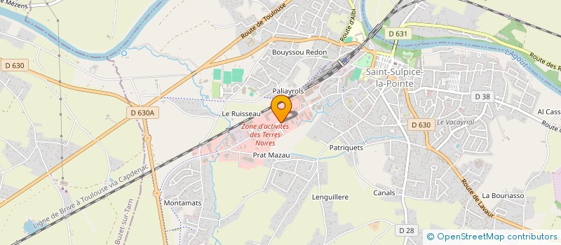 localisation de l'entreprise GAZANNE 693  SAINT-SULPICE-LA-POINTE