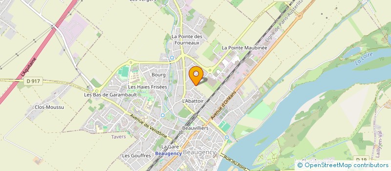 localisation de l'entreprise GAZDOM45 à BEAUGENCY