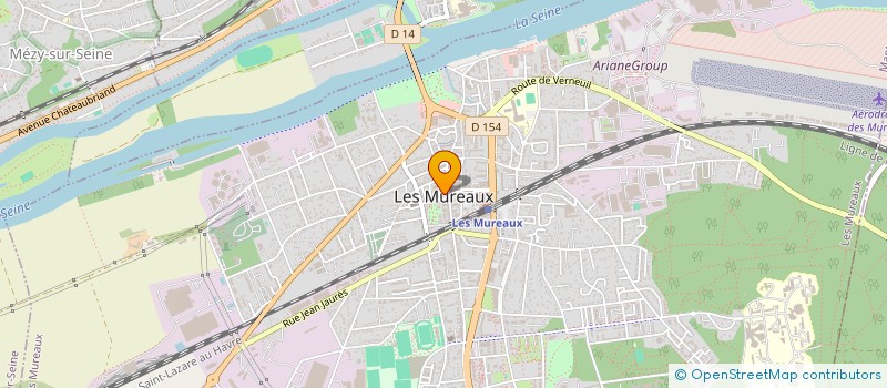 localisation de l'entreprise GAZEAUX IMMOBILIER à LES MUREAUX