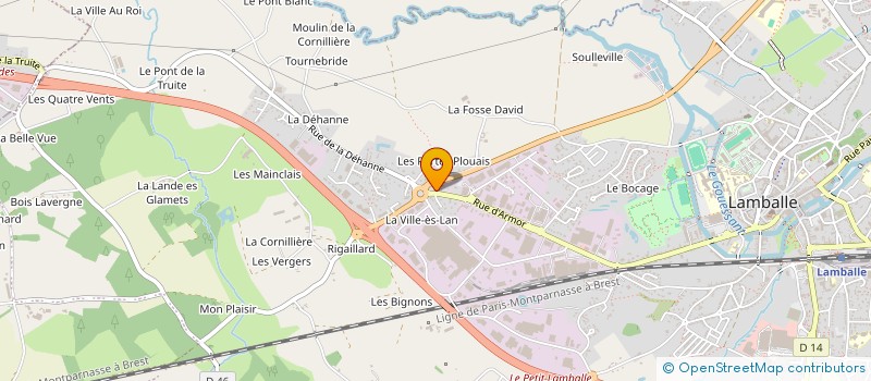 localisation de l'entreprise GAZEL  LAMBALLE-ARMOR