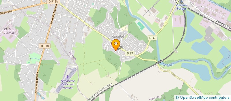 localisation de l'entreprise GAZEL.LOU  VIERZON