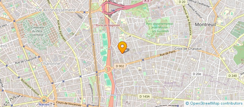localisation de l'entreprise GAZEL MODE à BAGNOLET