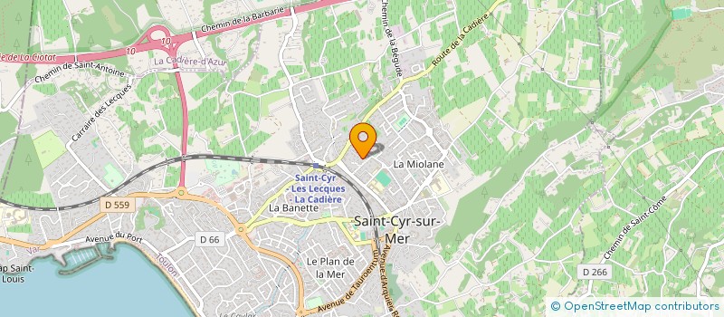 localisation de l'entreprise GAZELE ALAIN ET POINCELIN PHILIPPE à SAINT-CYR-SUR-MER