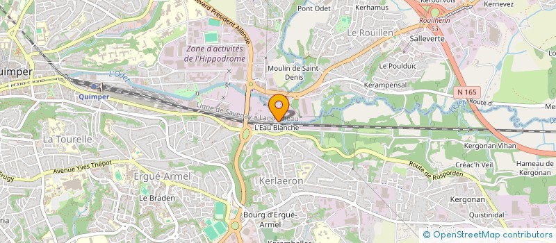 localisation de l'entreprise GAZELEC à QUIMPER