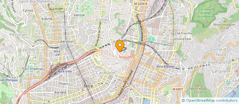 localisation de l'entreprise GAZELEC SPORT CLUB BOULISTE à NICE